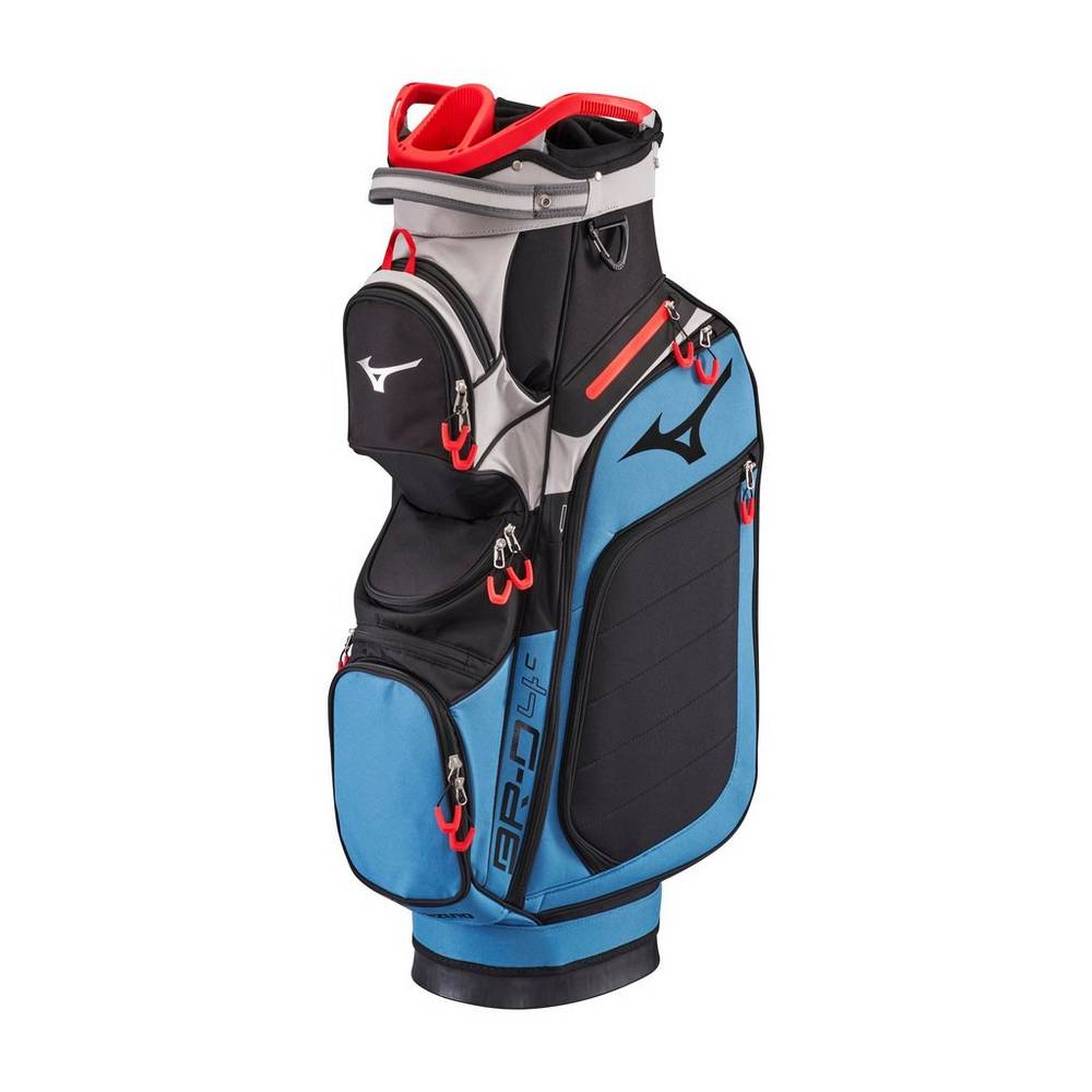 Mens Mizuno BR-D4C Cart Bag Grey Blue/Black Philippines (MYHEBK302)